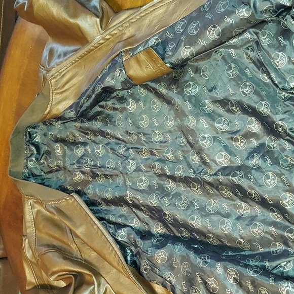 ANZHIGUO (58) 100%PU JACKET BROWN. INSIDE LOGO JPNZ. - Picture 9 of 9